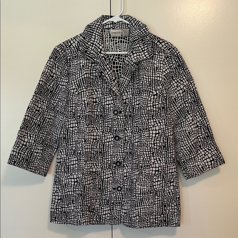 Chico's Patterned Blazer